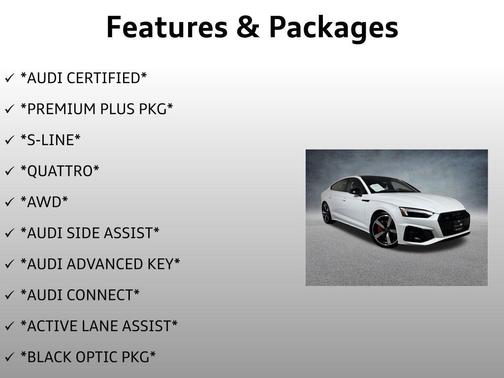 2024 Audi A5 Sportback 45 S Line Premium Plus