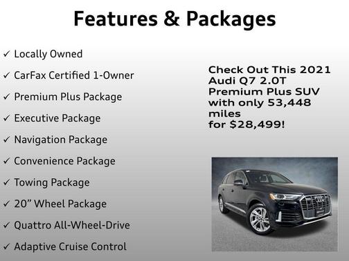 Orca Black Metallic 2021 Audi Q7 45 Premium Plus