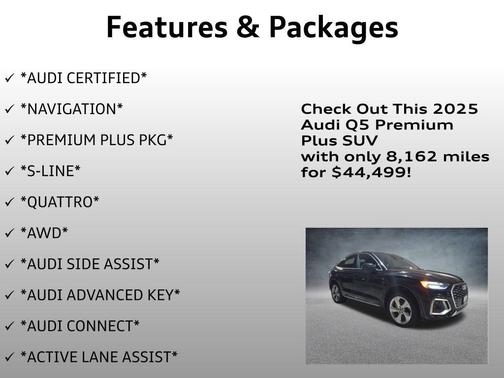 2025 Audi Q5 45 S line Premium Plus
