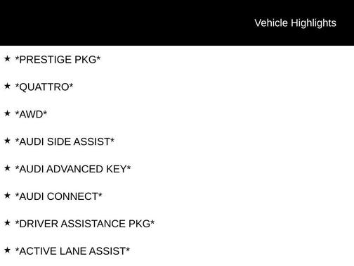 2017 Audi A4 2.0T Prestige