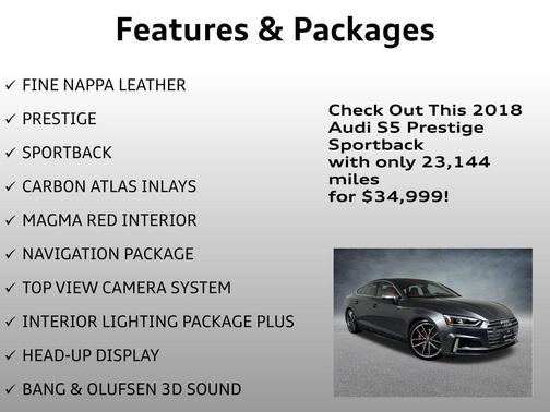 2018 Audi S5 3.0T Prestige