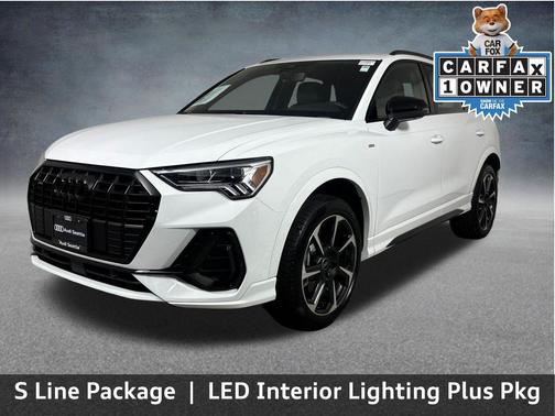 Glacier White Metallic 2025 Audi Q3 45 S line Premium Plus