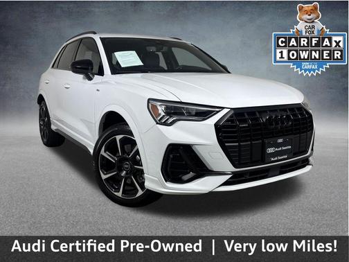 Glacier White Metallic 2025 Audi Q3 45 S line Premium Plus