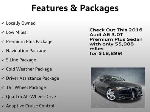 Havanna Black Metallic 2016 Audi A6 3.0T Premium Plus