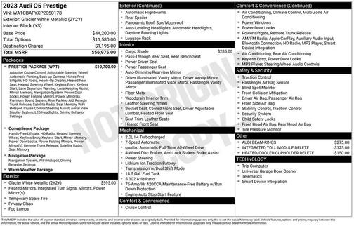 2023 Audi Q5 40 Prestige
