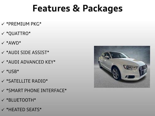 2019 Audi A3 2.0T Premium