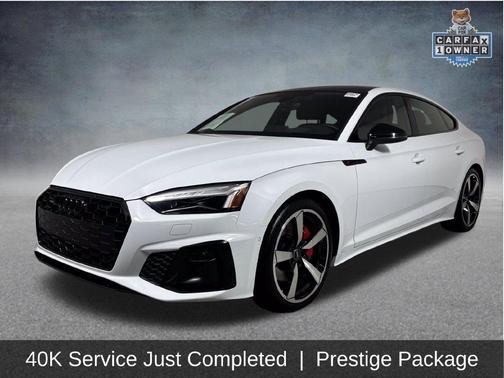 Glacier White Metallic 2023 Audi A5 Sportback 45 S Line Prestige