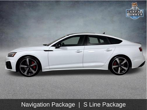 Glacier White Metallic 2023 Audi A5 Sportback 45 S Line Prestige