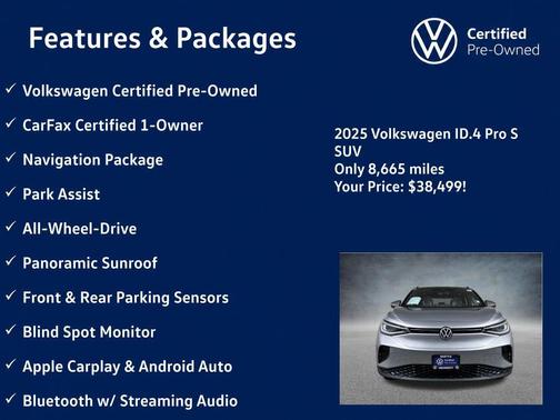Silver Mist Metallic 2025 Volkswagen ID.4 Pro S