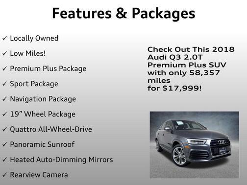 Daytona Gray Pearl Effect 2018 Audi Q3 2.0T Premium Plus