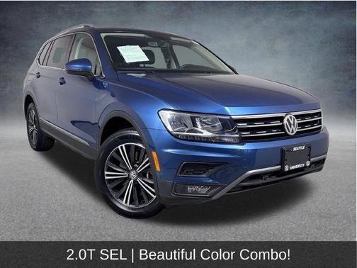 Silk Blue Metallic 2019 Volkswagen Tiguan 2.0T SEL