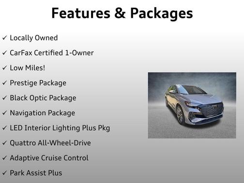 Pebble Gray 2023 Audi Q4 e-tron Sportback Prestige