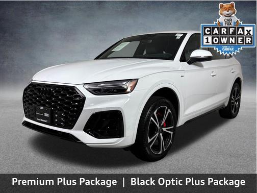 Glacier White Metallic 2025 Audi Q5 45 S line Premium Plus