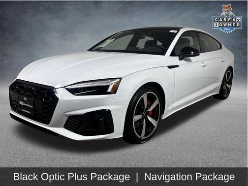 Glacier White Metallic 2023 Audi A5 Sportback 45 S Line Premium Plus