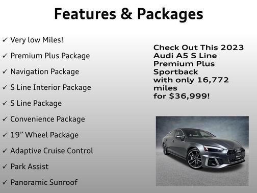 2023 Audi A5 Sportback 45 S Line Premium Plus