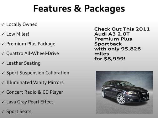 2011 Audi A3 2.0T Premium Plus quattro