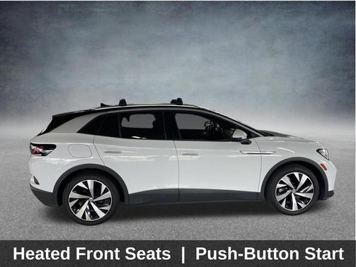 Glacier White Metallic/Black Roof 2021 Volkswagen ID.4 Pro S