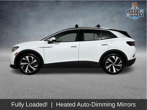 Glacier White Metallic/Black Roof 2021 Volkswagen ID.4 Pro S