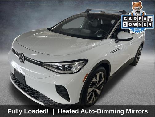 Glacier White Metallic/Black Roof 2021 Volkswagen ID.4 Pro S