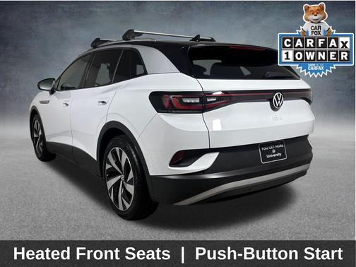 Glacier White Metallic/Black Roof 2021 Volkswagen ID.4 Pro S