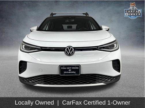 Glacier White Metallic/Black Roof 2021 Volkswagen ID.4 Pro S