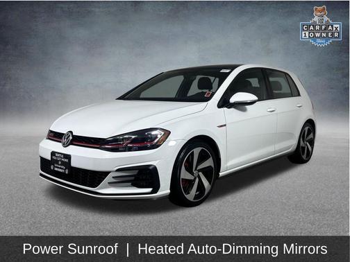 Pure White 2019 Volkswagen Golf GTI 2.0T S 4-Door