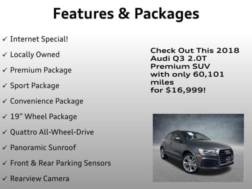 2018 Audi Q3 2.0T Premium