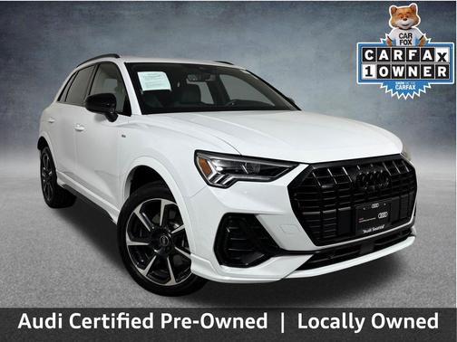 Glacier White Metallic 2025 Audi Q3 45 S line Premium Plus