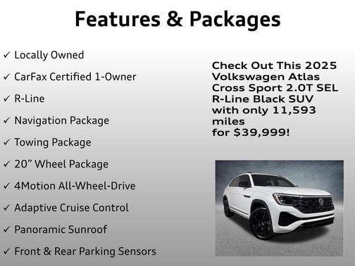 2025 Volkswagen Atlas Cross Sport 2.0T SEL