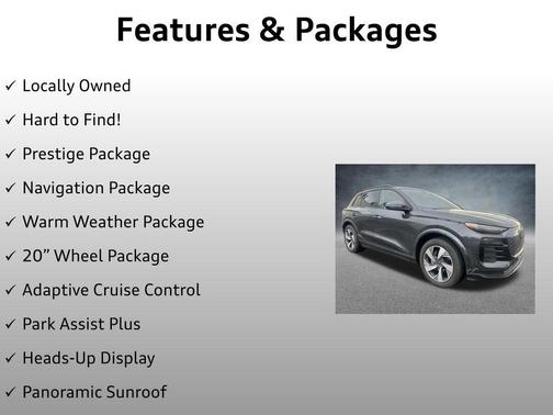 Manhattan Gray Metallic 2025 Audi Q6 e-tron Prestige