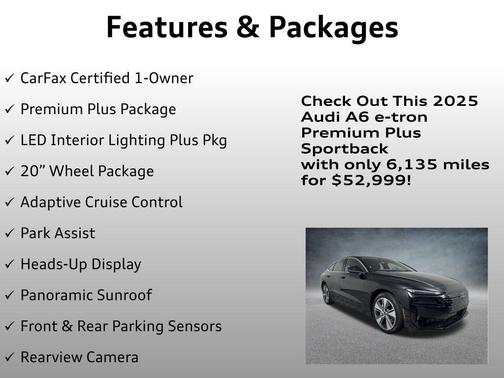 2025 Audi A6 e-tron Premium Plus