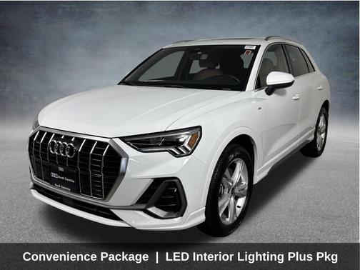 Glacier White Metallic 2024 Audi Q3 45 S line Premium Plus