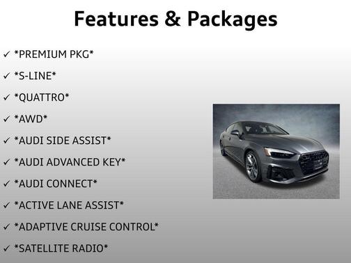 2024 Audi A5 Sportback 45 S Line Premium