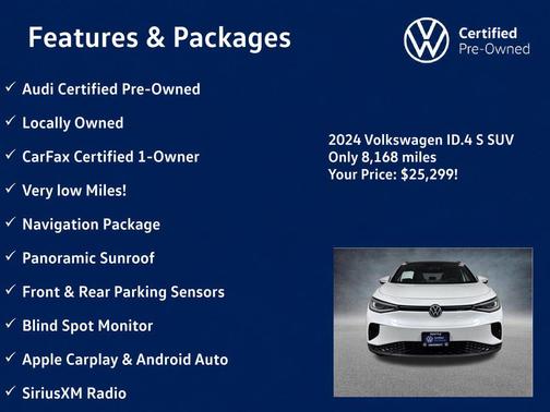 Opal White Pearl 2024 Volkswagen ID.4 S