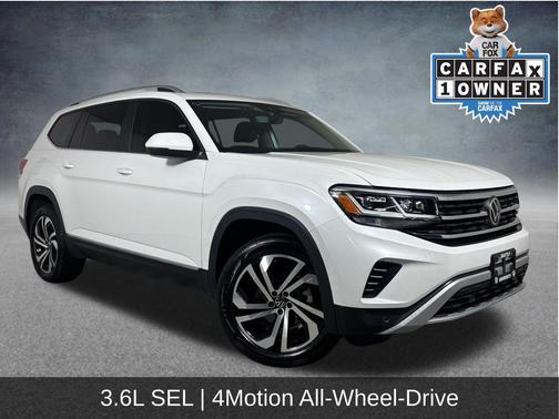 Opal White Pearl 2023 Volkswagen Atlas 3.6L SEL