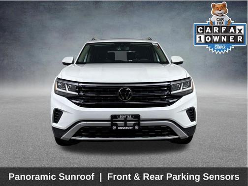 Opal White Pearl 2023 Volkswagen Atlas 3.6L SEL