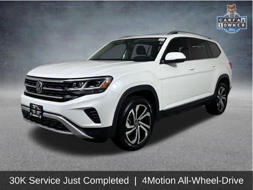 Opal White Pearl 2023 Volkswagen Atlas 3.6L SEL