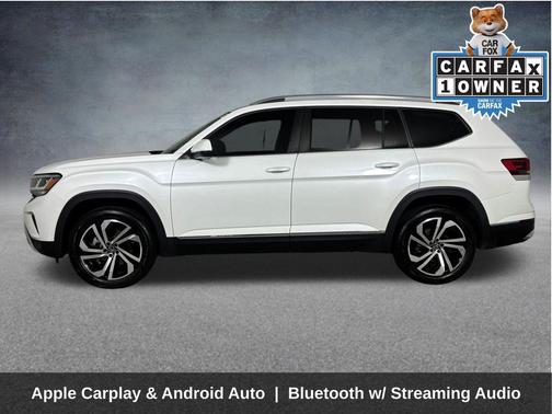 Opal White Pearl 2023 Volkswagen Atlas 3.6L SEL