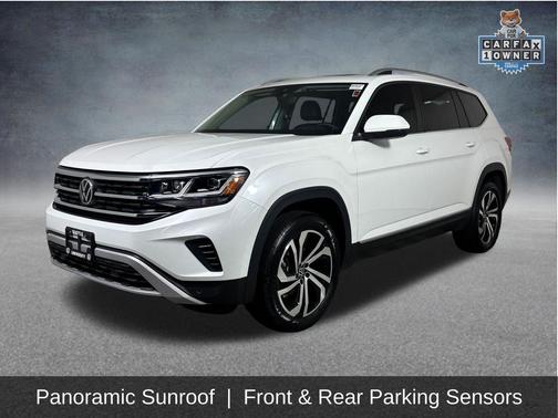 Opal White Pearl 2023 Volkswagen Atlas 3.6L SEL