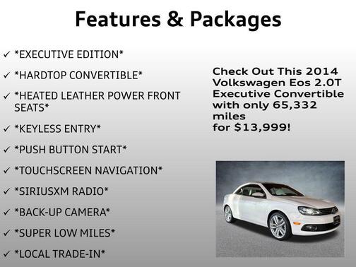 2014 Volkswagen Eos Executive