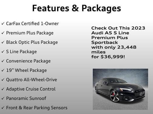 2023 Audi A5 Sportback 45 S Line Premium Plus