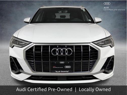 Glacier White Metallic 2025 Audi Q3 45 S line Premium Plus