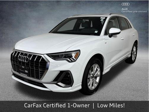 Glacier White Metallic 2025 Audi Q3 45 S line Premium Plus