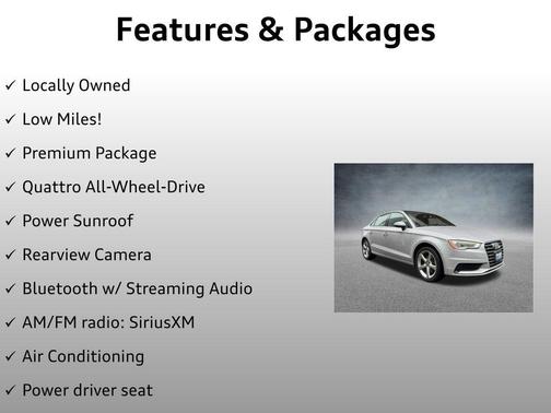 2015 Audi A3 2.0T Premium