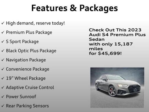 Chronos Gray Metallic 2023 Audi S4 3.0T Premium Plus