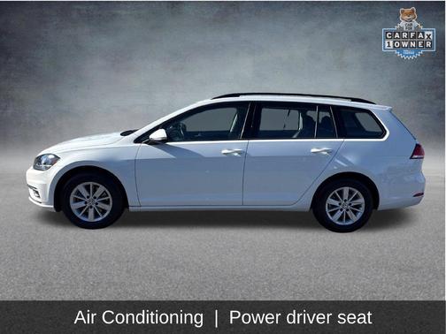 Pure White 2019 Volkswagen Golf SportWagen TSI S