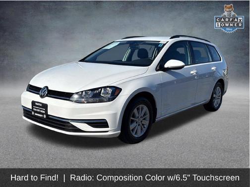 Pure White 2019 Volkswagen Golf SportWagen TSI S