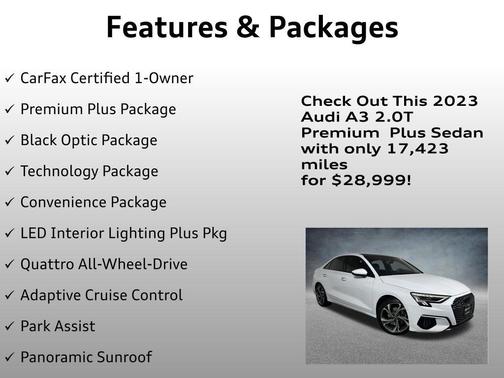 2023 Audi A3 Premium