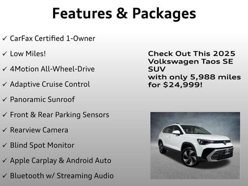 2025 Volkswagen Taos 1.5T SE
