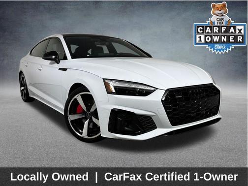 Glacier White Metallic 2023 Audi A5 Sportback 45 S Line Premium Plus